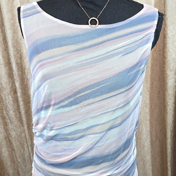 Nicole Miller Sleeveless Mesh Maxi Dress - Picture 15 of 15